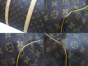 LOUIS VUITTON ルイ・ヴィトン ボストンバッグ キーポル60 M41412 ブラウン PVC レザー ゴールド金具 美品 中古 52038