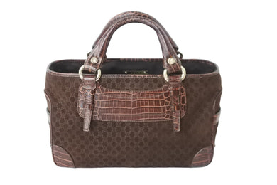 CELINE セリーヌ ハンドバッグ ブギーバッグ WC-ST-0077 ブラウン スエード レザー ゴールド金具 良品 中古 52043