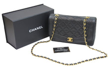 Load image into Gallery viewer, CHANEL シャネル ショルダーバッグ ラムスキン シングルフラップ シングルチェーンバッグ ダイアナ ゴールド金具 美品 中古 52046