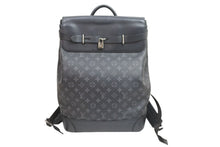 Load image into Gallery viewer, LOUIS VUITTON ルイ ヴィトン リュック スティーマーバックパック M44052 モノグラムエクリプスキャンバス ブラック 美品 中古52047