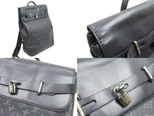 Load image into Gallery viewer, LOUIS VUITTON ルイ ヴィトン リュック スティーマーバックパック M44052 モノグラムエクリプスキャンバス ブラック 美品 中古52047