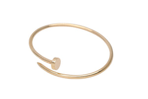 カルティエ Cartier ブレスレット レディース ブランド 750PG ジュストアンクル スモール イエローゴールド #15 美品 中古 52059