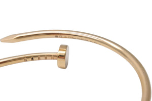 カルティエ Cartier ブレスレット レディース ブランド 750PG ジュストアンクル スモール イエローゴールド #15 美品 中古 52059