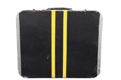 HERMES エルメス トランク スーツケース ブラック イエロー シルバー金具 刻印記載なし オーダー 良品 中古 52062