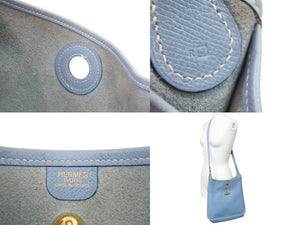 HERMES エルメス ショルダーバッグ ヴェスパ PM 041108CK □J刻印 クシュベル ブルージーン ゴールド金具 良品 中古 52064