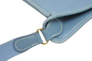 HERMES エルメス ショルダーバッグ ヴェスパ PM 041108CK □J刻印 クシュベル ブルージーン ゴールド金具 良品 中古 52064
