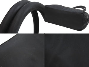 PRADA プラダ ハンドバッグ ボストンバッグ トートバッグ トライアングルロゴ ナイロン ブラック シルバー 美品 中古 52071