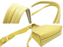 Load image into Gallery viewer, PRADA プラダ 2WAYバッグ ショルダーバッグ ハンドバッグ ロゴ 1BG382 ソフトカーフ イエロー ゴールド 美品 中古 52074
