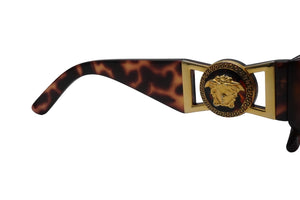 VERSACE ヴェルサーチ サングラス MOD 424 COL 869 メデューサ ブラウン ゴールド金具 美品 中古 52105 