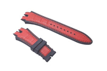 画像をギャラリービューアに読み込む, ROGER DUBUIS ロジェデュブイ 腕時計 ストラップ 27MM EX45S-EX47S/STD ラバー レザー ブラック レッド 37MM 美品 中古 52130