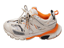 Load image into Gallery viewer, BALENCIAGA バレンシアガ スニーカー レディース 542436 TRACK TRAINER ホワイト オレンジ サイズ36 良品 中古 52133