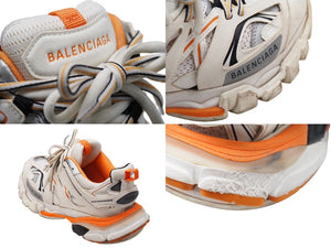 BALENCIAGA バレンシアガ スニーカー レディース 542436 TRACK TRAINER ホワイト オレンジ サイズ36 良品 中古 52133