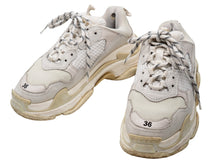 Load image into Gallery viewer, BALENCIAGA バレンシアガ スニーカー triple s トリプルS レディース ホワイト サイズ36 美品 中古 52136