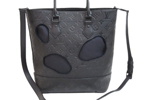 未使用 LOUIS VUITTON × COMME des GARCONS ルイヴィトン × コムデギャルソン 川久保玲 ウィズホールズ N45887 ブラック52173