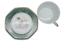 Load image into Gallery viewer, 未使用品 HERMES エルメス 食器 カップソーサ 陶器 犬 イングリッシュセッター犬 ホワイト グリーン 中古 52189