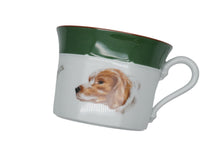 Load image into Gallery viewer, 未使用品 HERMES エルメス 食器 カップソーサ 陶器 犬 イングリッシュセッター犬 ホワイト グリーン 中古 52189