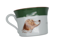 Load image into Gallery viewer, 未使用品 HERMES エルメス 食器 カップソーサ 陶器 犬 イングリッシュセッター犬 ホワイト グリーン 中古 52189