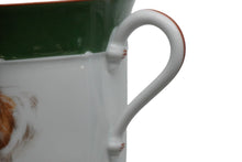 Load image into Gallery viewer, 未使用品 HERMES エルメス 食器 カップソーサ 陶器 犬 イングリッシュセッター犬 ホワイト グリーン 中古 52189
