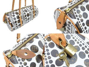 LOUIS VUITTON ルイ・ヴィトン ハンドバッグ パピヨン30 GM 草間彌生 パンプキンドット M40687 ゴールド金具 美品 中古 52213