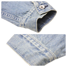Load image into Gallery viewer, Sacai サカイ ジャケット デニムジャケット DSM限定 sacai gem 18CDGW-54 ブルー ホワイト コットン サイズ3 美品 中古 52223