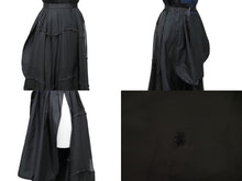 画像をギャラリービューアに読み込む, Sacai サカイ ワンピース コットンポプリンロングドレス 18-4141 ポリエステル コットン ブラック ネイビー 1 美品 中古 52224 