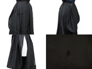 Sacai サカイ ワンピース コットンポプリンロングドレス 18-4141 ポリエステル コットン ブラック ネイビー 1 美品 中古 52224 