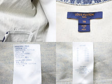 Load image into Gallery viewer, 極美品 LOUIS VUITTON ルイ ヴィトン デニムジャケット アウター ホワイト インディゴブルー コットン ポリウレタン 38 中古 52226