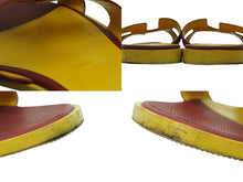 Load image into Gallery viewer, HERMES エルメス オラン サンダル 151213Z サイズ36 レディース ボルドー系 イエロー系 美品 中古 52230