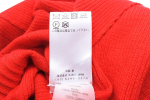 Alexander Wang アレキサンダーワン ニットワンピース マーメイドライン キャミソール ウール コットン レッド 美品 中古 52232 