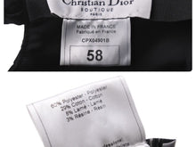 Load image into Gallery viewer, Christian Dior クリスチャンディオール キャップ ハット CPX04901B ブラック サイズ 58 美品 中古 52240