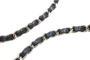CHANEL シャネル ミニマトラッセ チェーンショルダーバッグ ココマーク 6番台 キャビアスキン ブラック シルバー 美品 中古 52267