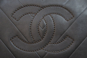 CHANEL シャネル ハンドバッグ ココマーク ブラウン 10番台 カーフスキン 美品 中古 52312
