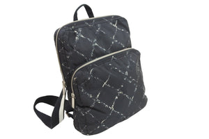 CHANEL シャネル バックパック ブラック ホワイト 6番台 ナイロン 旧トラベルライン 中古 52314