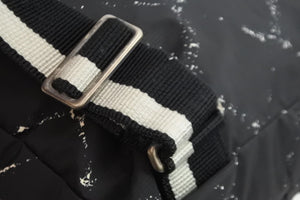 CHANEL シャネル バックパック ブラック ホワイト 6番台 ナイロン 旧トラベルライン 中古 52314