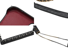 Load image into Gallery viewer, CHANEL シャネル スマホケース チェーンショルダー カーフスキン 30番台 ゴールド×シルバー金具 美品 中古 52340