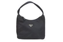 Load image into Gallery viewer, PRADA プラダ ハンドバッグ MV515 ナイロン トライアングルロゴプレート シルバー金具 美品 中古 52347