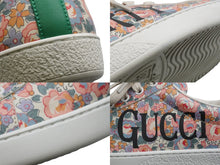 Load image into Gallery viewer, GUCCI グッチ エース フローラル スニーカー マルチカラー ロゴ 花 靴 レザー 636357 サイズ6 美品 中古 52356
