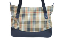 Load image into Gallery viewer, Burberry バーバリー ハンドバッグ ノバチェック キャンバス ブラウン 中古 52373