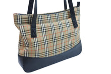 Load image into Gallery viewer, Burberry バーバリー ハンドバッグ ノバチェック キャンバス ブラウン 中古 52373