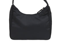 Load image into Gallery viewer, PRADA プラダ ハンドバッグ ブラック ナイロン MV519 シルバー金具 三角プレート 美品 中古 52374 正規品