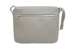 新品同様 LOEWE ロエベ ショルダーバッグ ミリタリーメッセンジャーバッグ 652030 シルバー金具 中古 52375
