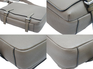 新品同様 LOEWE ロエベ ショルダーバッグ ミリタリーメッセンジャーバッグ 652030 シルバー金具 中古 52375