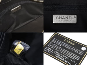 CHANEL シャネル ココマーク チェーンショルダーバッグ ハンドバッグ 10番台 キャビアスキン ブラック シルバー 美品 中古 52388