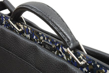 Load image into Gallery viewer, FENDI フェンディ ハンドバッグ ビジネスバッグ ピーカブー 7VA388 シルバー金具 ブラック セレリア レザー 美品 中古 52390