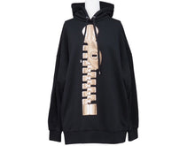 Load image into Gallery viewer, LOUIS VUITTON ルイヴィトン パーカー FOST30141 2023SS ジッパープリントフーディ ブラック コットン サイズS 美品 中古 52392