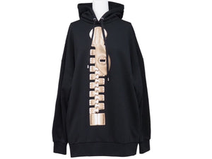 LOUIS VUITTON ルイヴィトン パーカー FOST30141 2023SS ジッパープリントフーディ ブラック コットン サイズS 美品 中古 52392