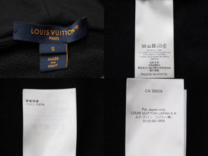 LOUIS VUITTON ルイヴィトン パーカー FOST30141 2023SS ジッパープリントフーディ ブラック コットン サイズS 美品 中古 52392