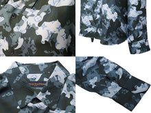 Load image into Gallery viewer, 極美品 LOUIS VUITTON ルイ・ヴィトン 20AW モノグラムカモ柄 シルク 長袖シャツ ネイビー RM202M XFU HJS11W サイズ４L 中古 52400