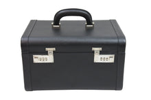 Load image into Gallery viewer, PRADA プラダ メイクボックス 化粧ケース コスメ トランク 大容量 ミラー付き 鏡 黒 美品 中古 52425