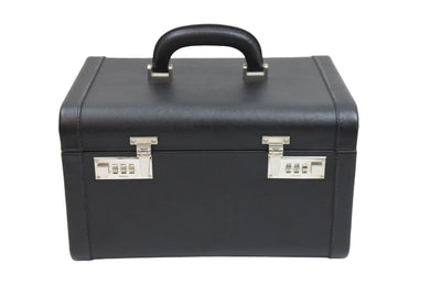 PRADA プラダ メイクボックス 化粧ケース コスメ トランク 大容量ミラー付き 鏡 黒 美品 中古 52425 